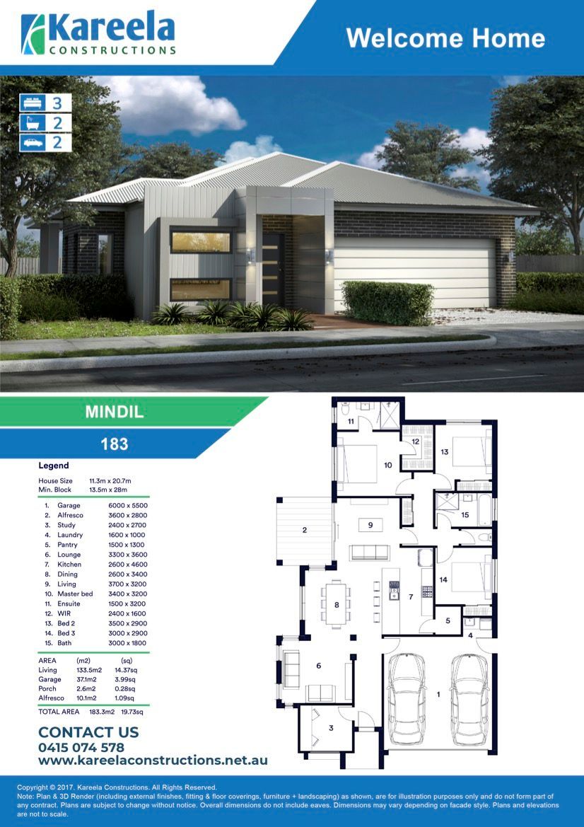 A Brochure for a House With Gray Roof — Kareela Constructions In Hillvue, NSW