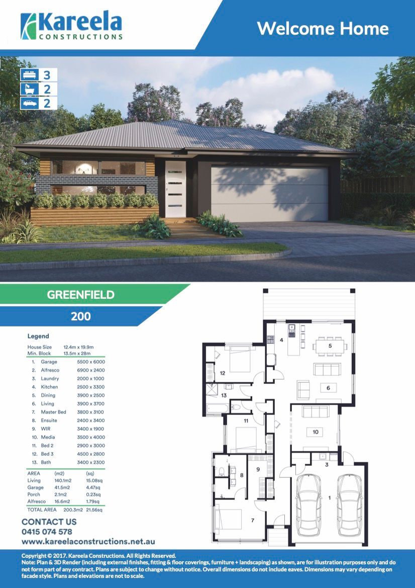 A Brochure for a House With Plants in Front — Kareela Constructions In Hillvue, NSW