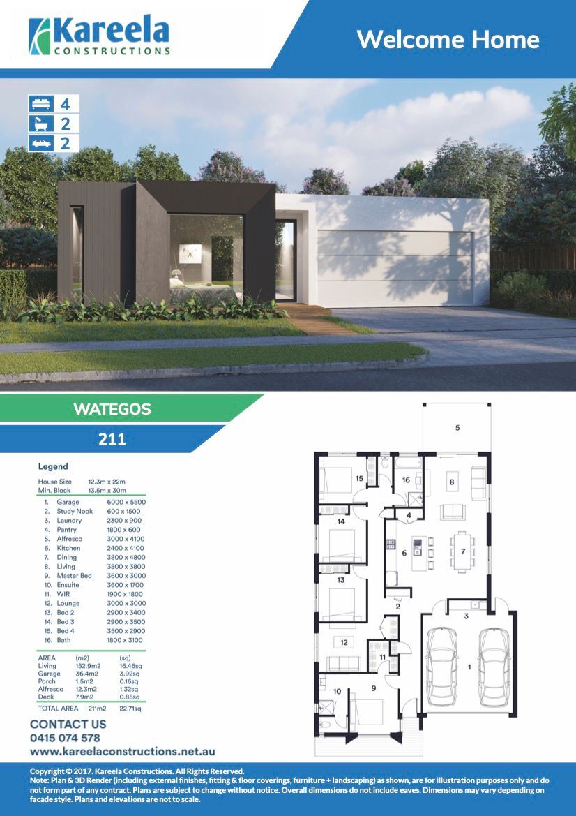 A Brochure for a Big Modern House — Kareela Constructions In Hillvue, NSW