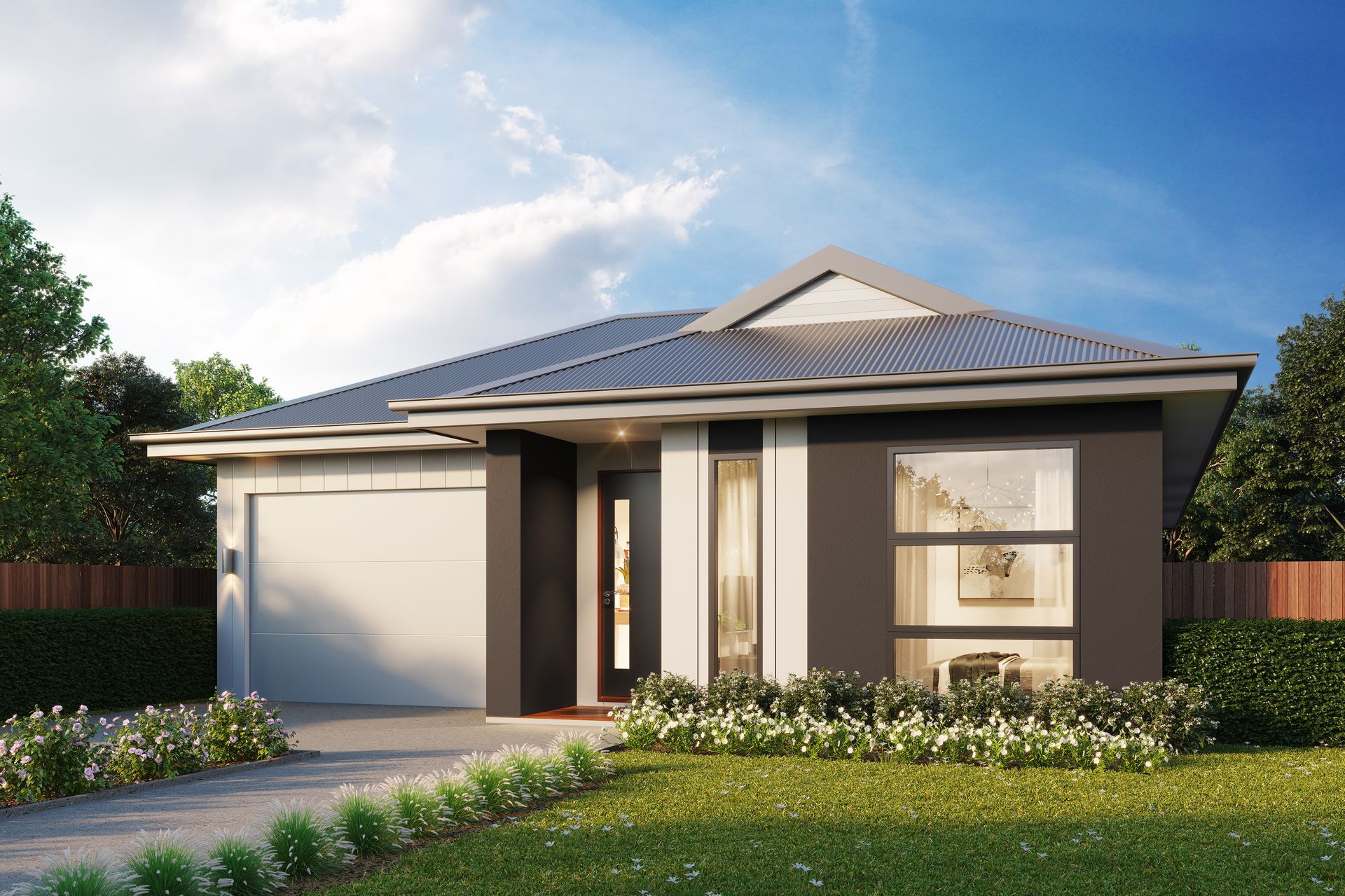 a House With a Garage and a Large Window — Kareela Constructions In Hillvue, NSW