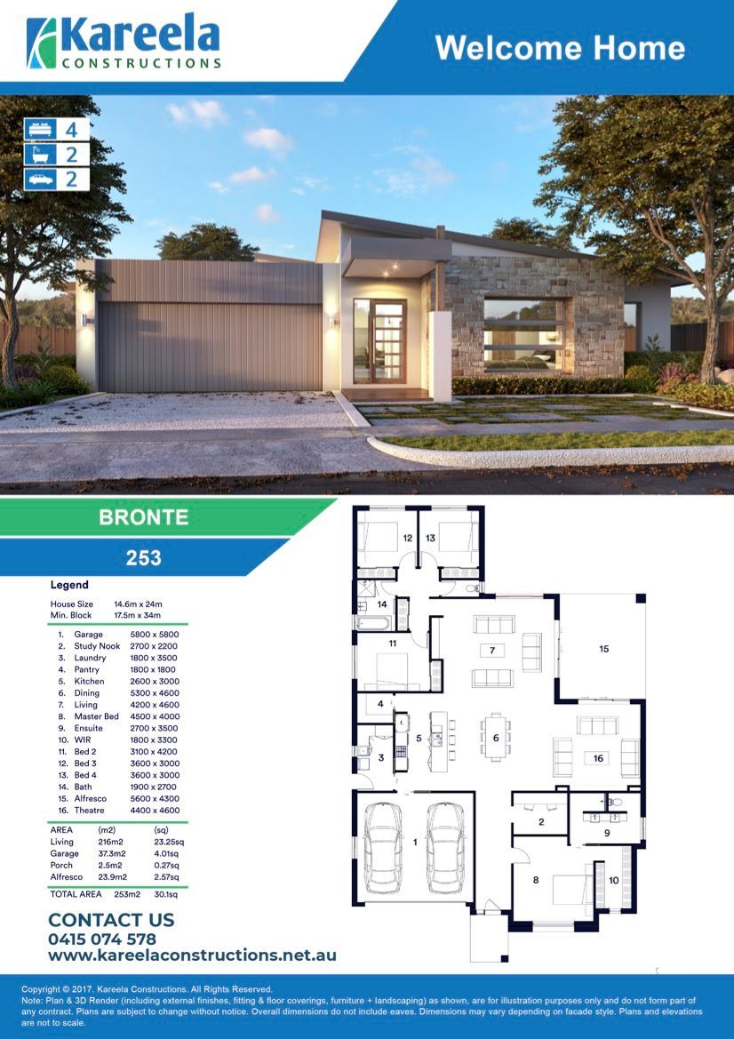 A Brochure for a House With Brick Wall — Kareela Constructions In Hillvue, NSW