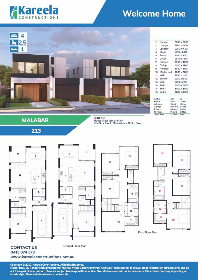 A Big House and Floor Plan — Kareela Constructions In Hillvue, NSW