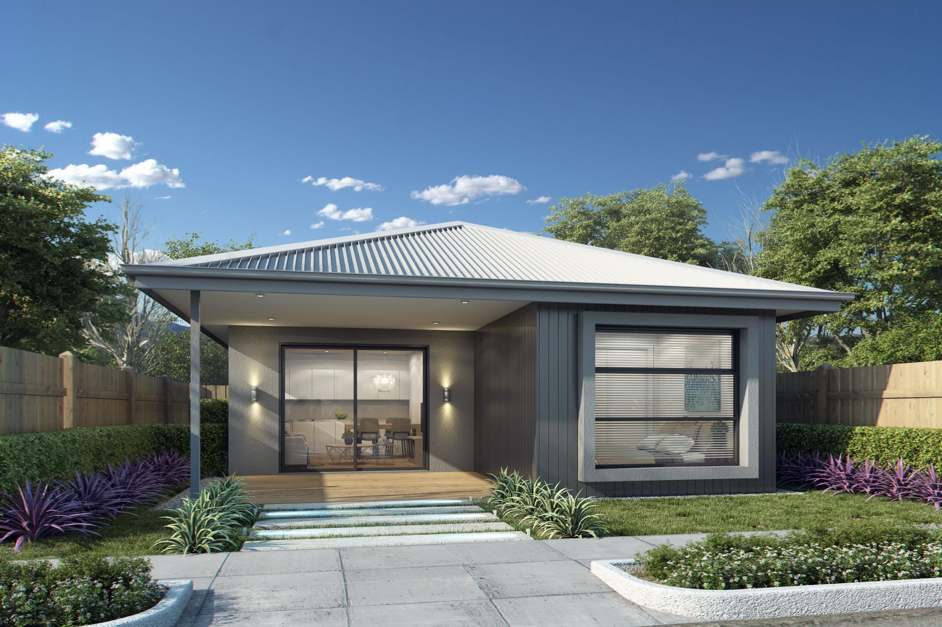 A Small House With a Sliding Glass Door — Kareela Constructions In Hillvue, NSW