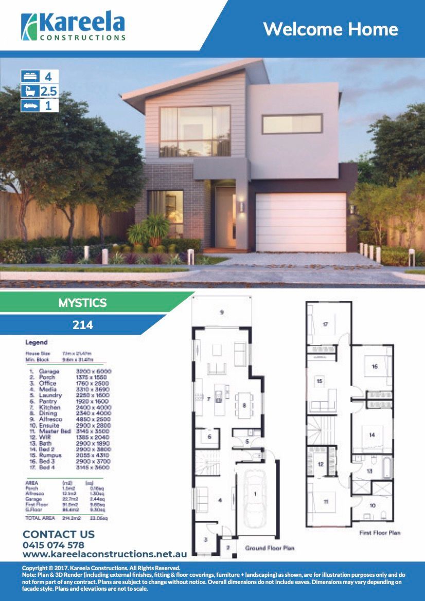 A Brochure for a House With Second Floor — Kareela Constructions In Hillvue, NSW