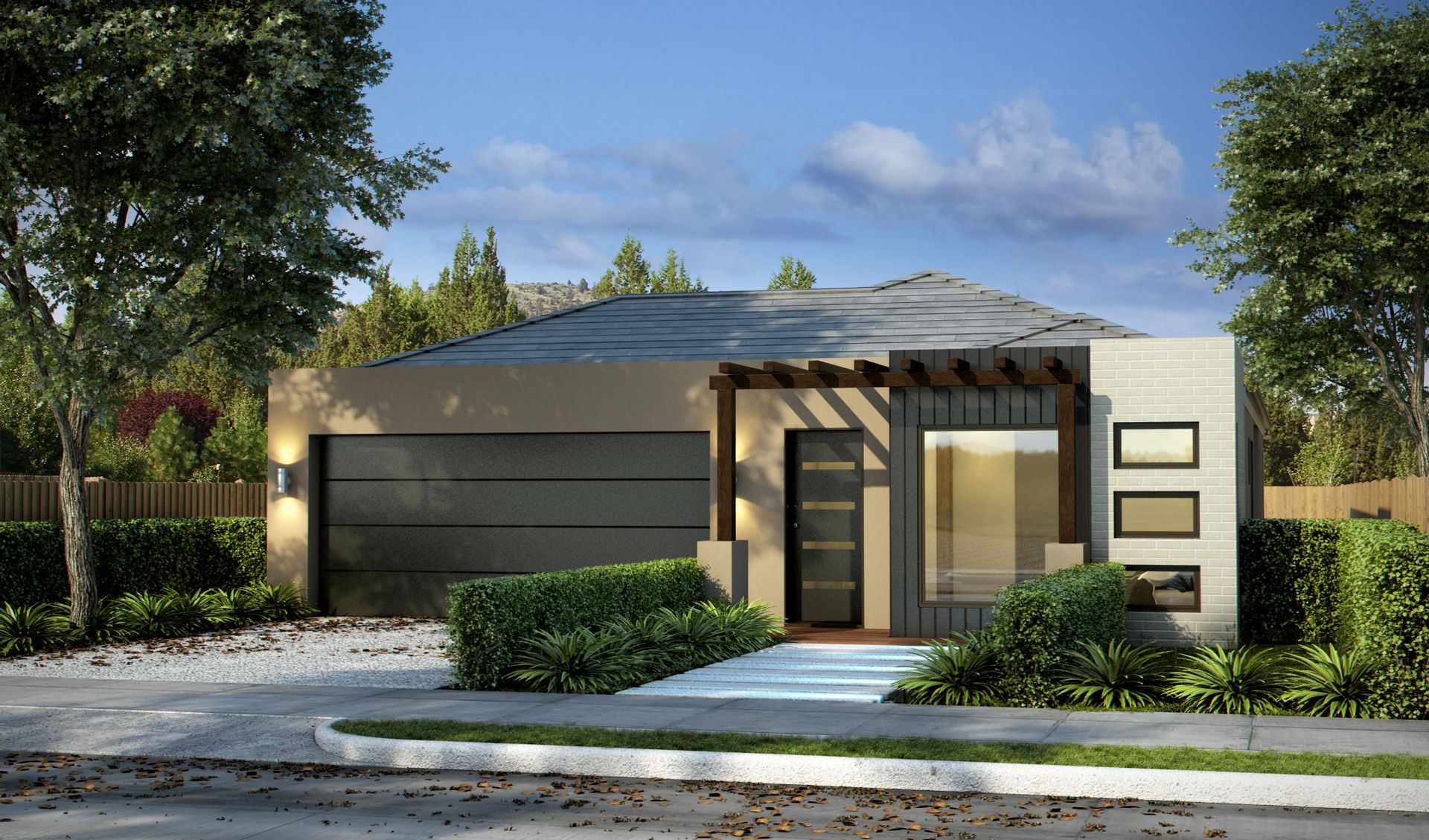 A Modern House With a Large Garage — Kareela Constructions In Hillvue, NSW