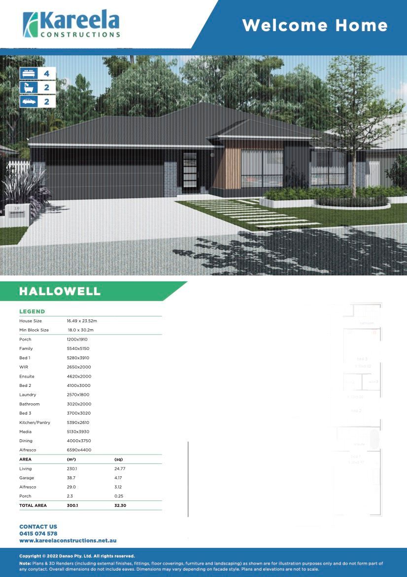 A Brochure for a House With Black Roof — Kareela Constructions In Hillvue, NSW