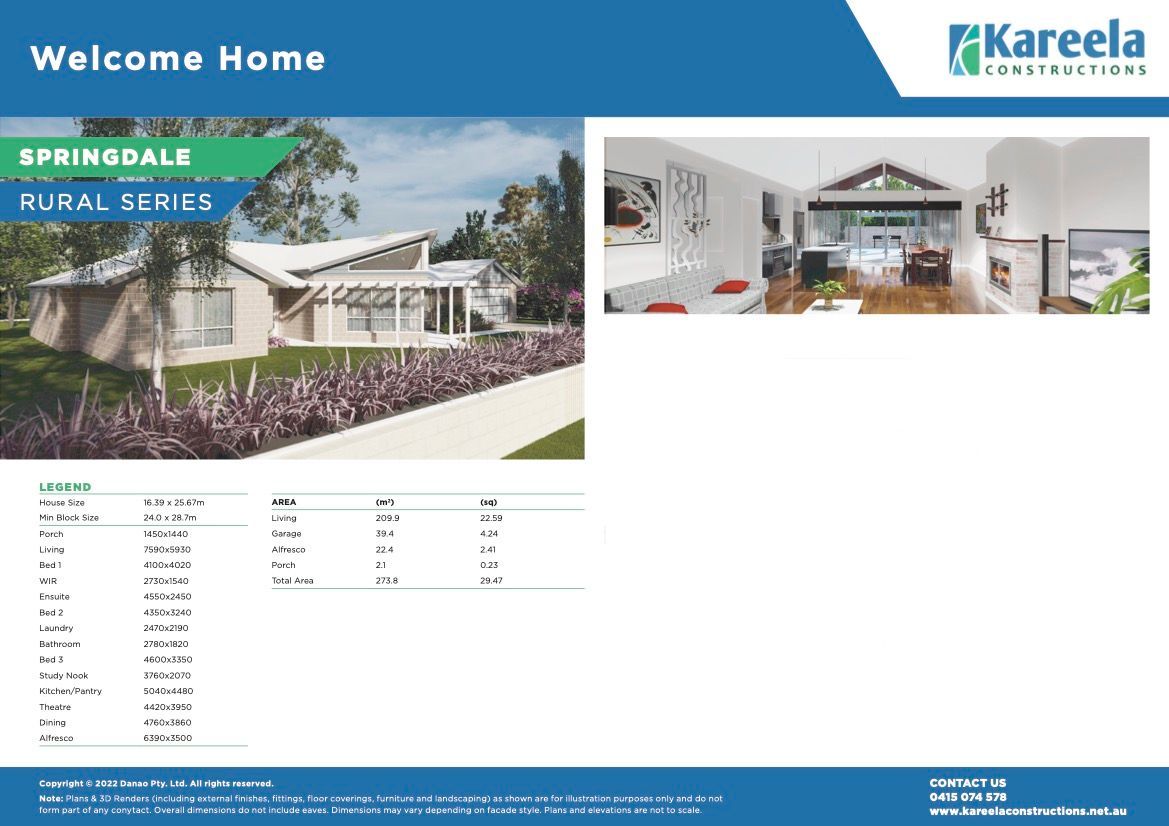 A Brochure for a House With Different Design — Kareela Constructions In Hillvue, NSW