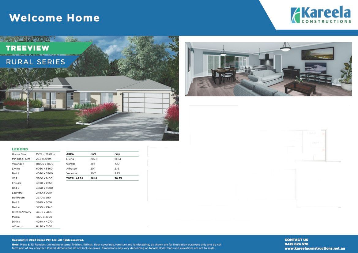 There is a Picture of a House and a Picture of a Living Room — Kareela Constructions In Hillvue, NSW