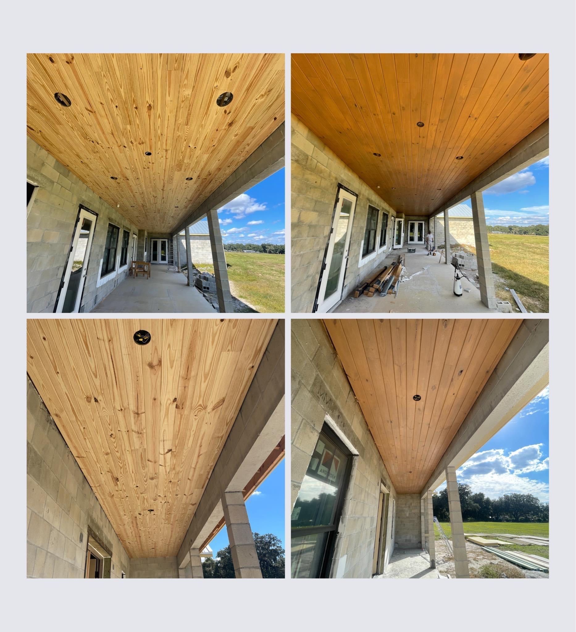 Before and After Image Of A House Deck