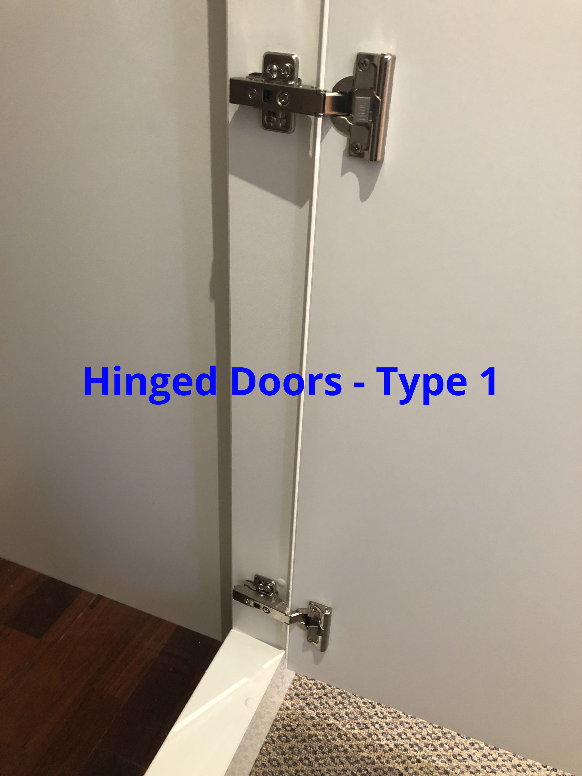 hinged doors