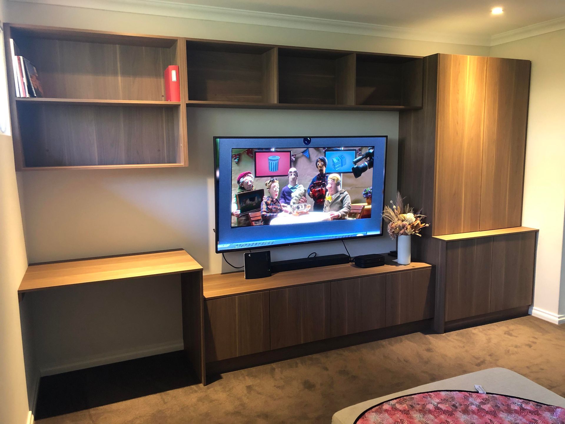 Built In TV And Display Cabinet Perth