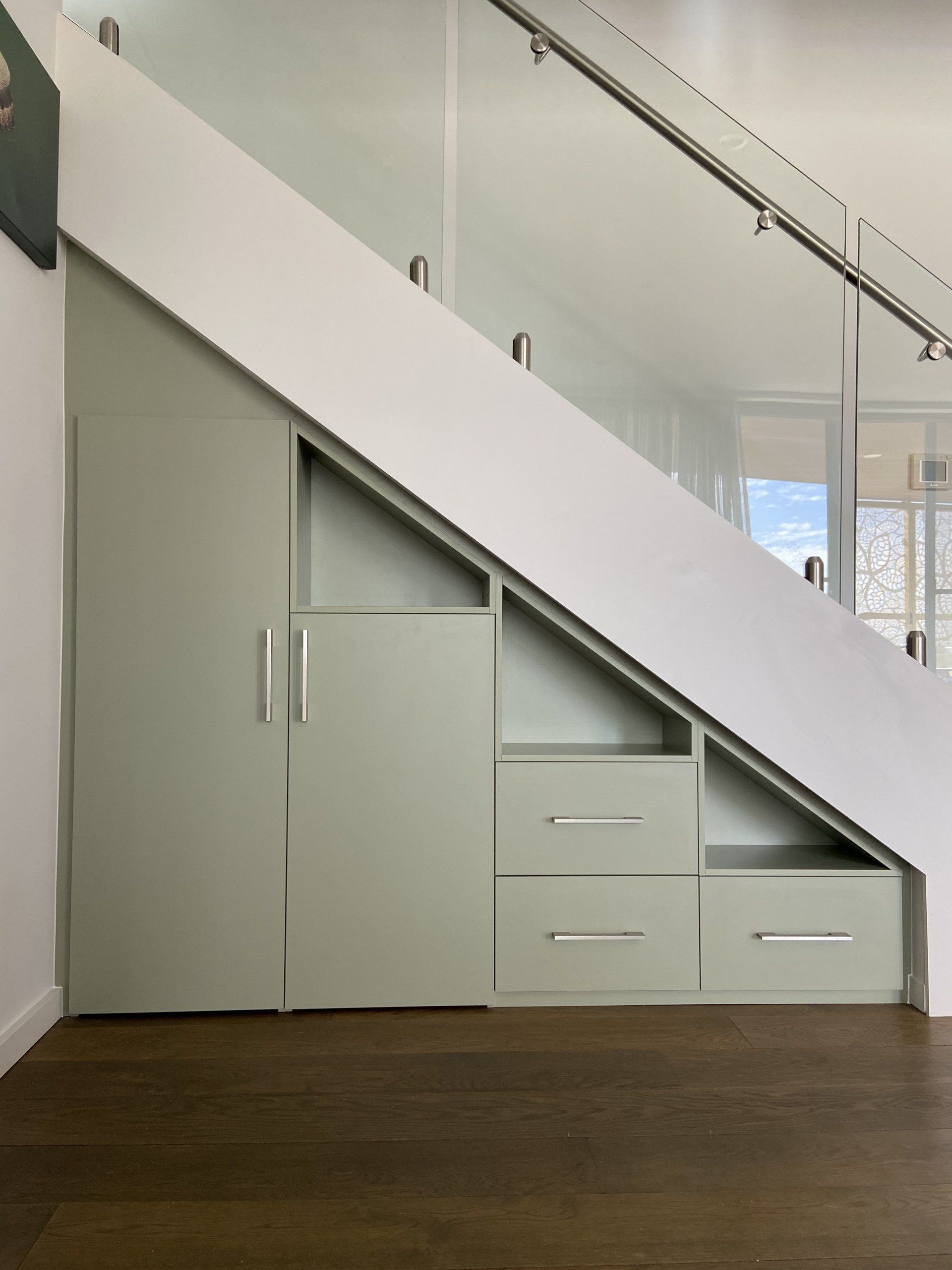 Under Stairs, Costom Home Ofice Storage Cabinets