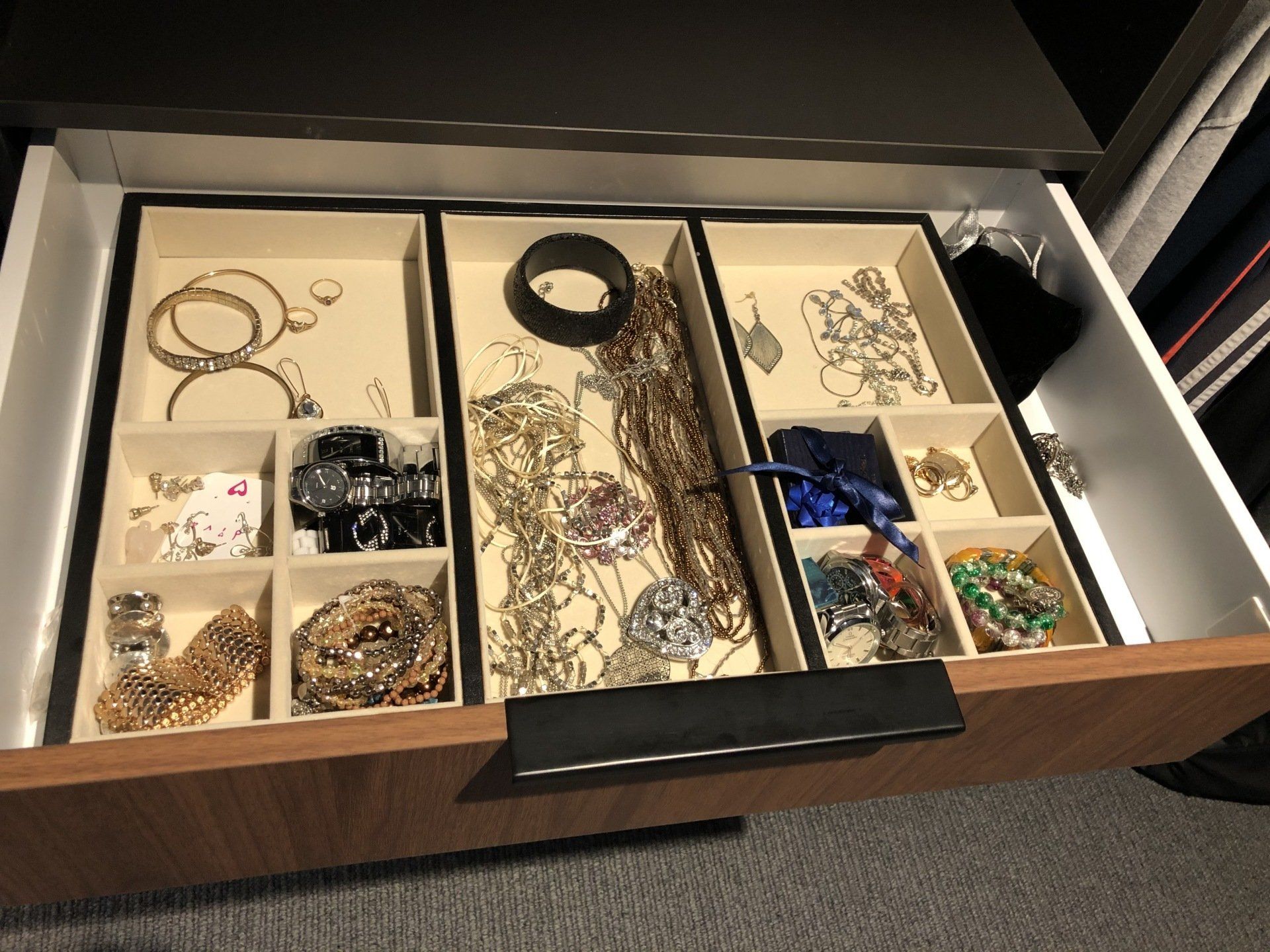 jewellery drawer inserts
