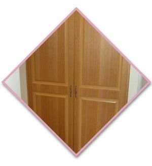 wood hinged closet door