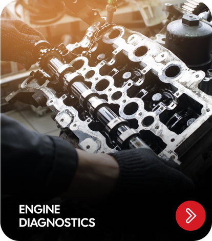 Mechanic working on a car engine; text reads 