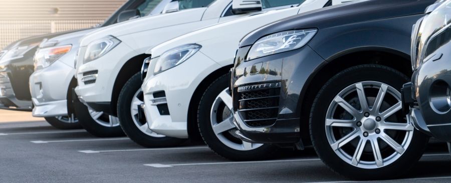 A Row of Cars Parked Next to Each Other in a Parking Lot — N & R Automotive Group in Hervey Bay, QLD