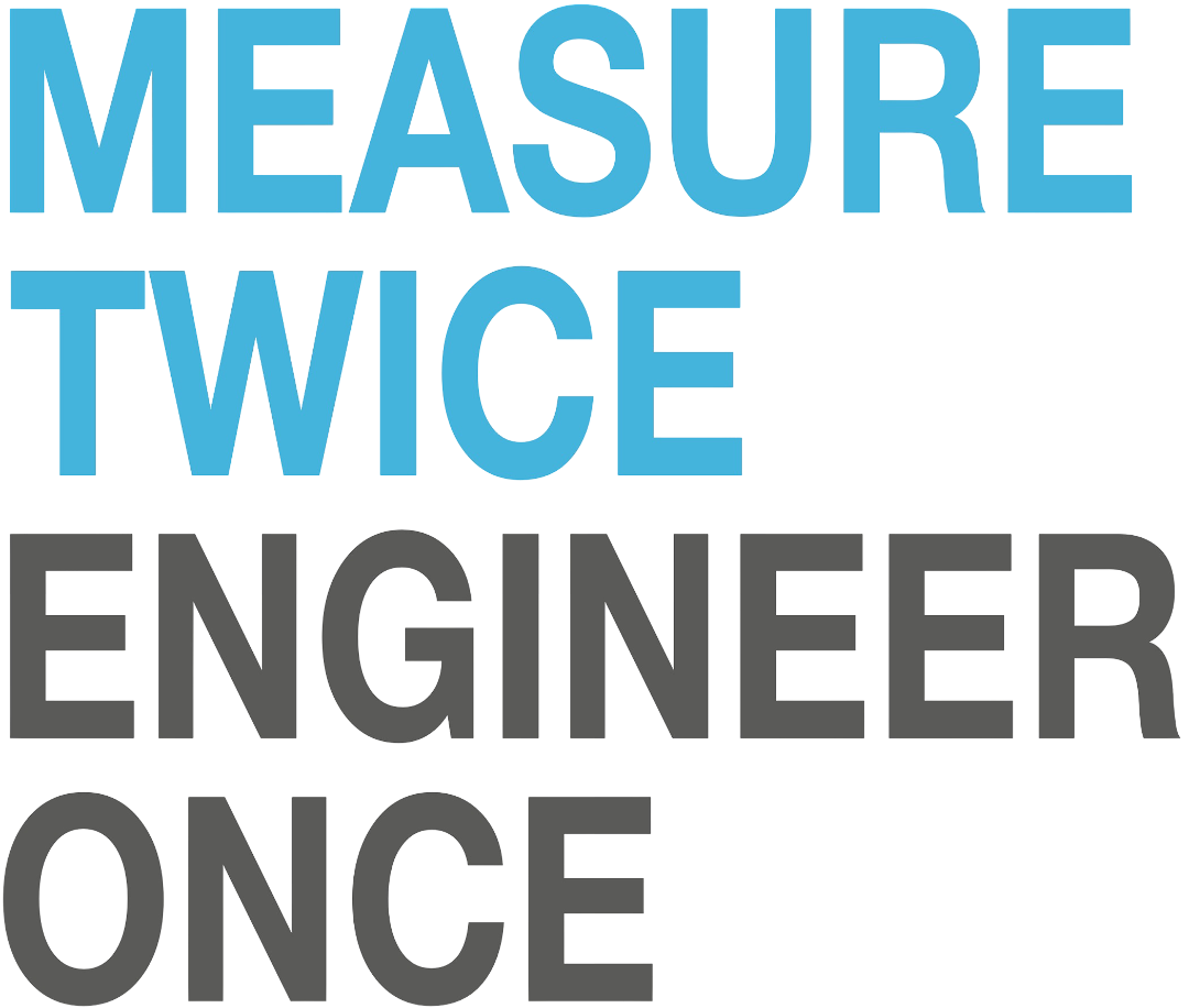 Measure twice, engineer once