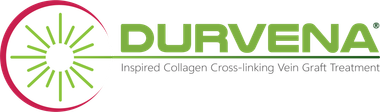 A green and red logo for durvena with a sun in the middle