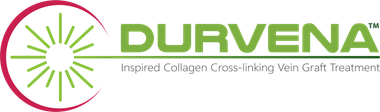 A green and red logo for durvena with a sun in the middle