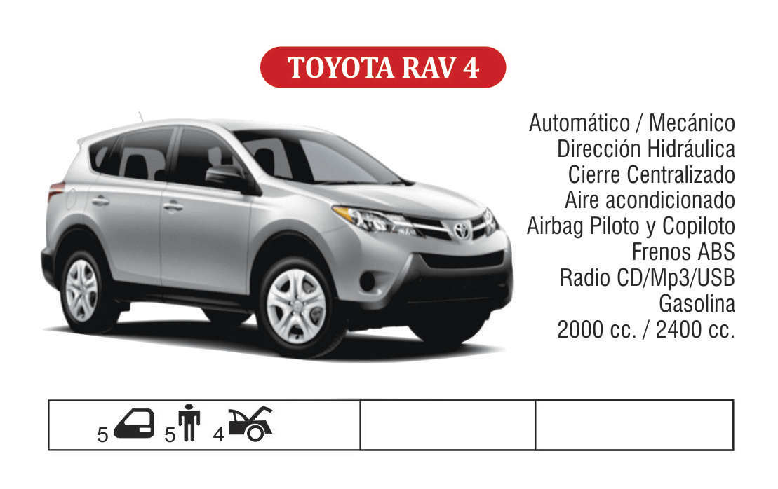 peru rent  toyota rav 4