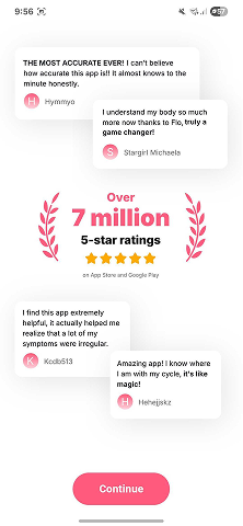 Flo social proof screen