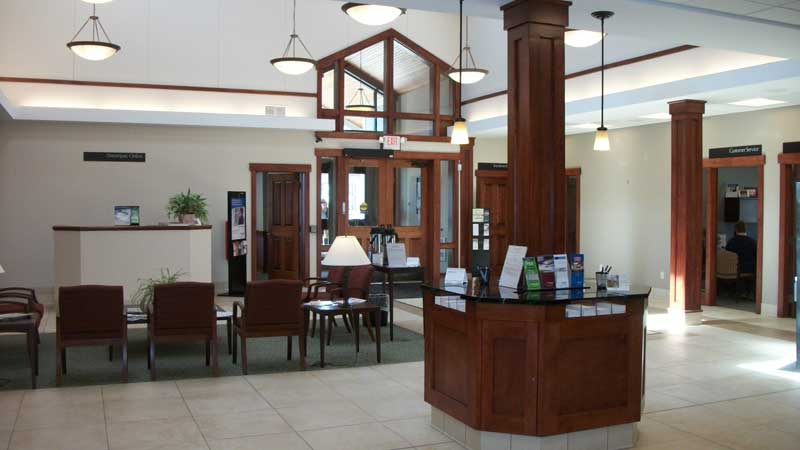 Passumpsic Savings Bank Interior New Hampshire Completed Construction