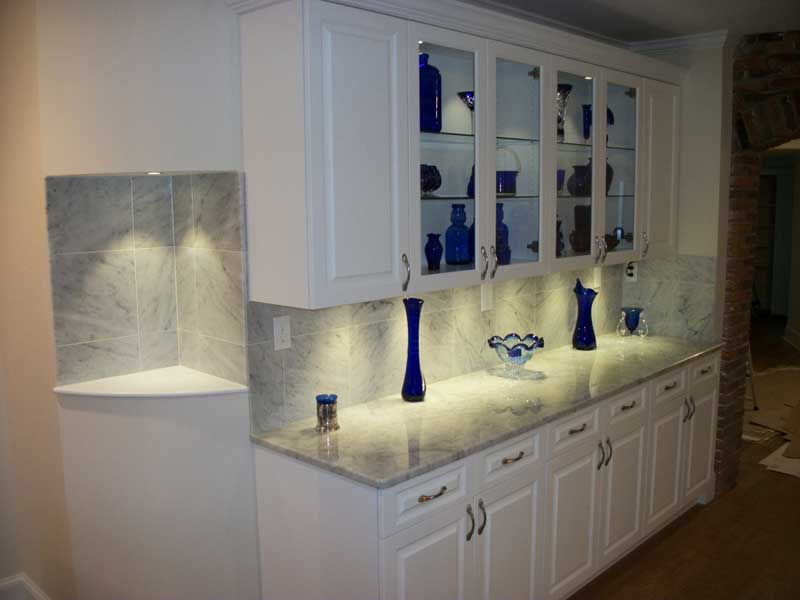 Vermont Residence White Built In Cabinetry