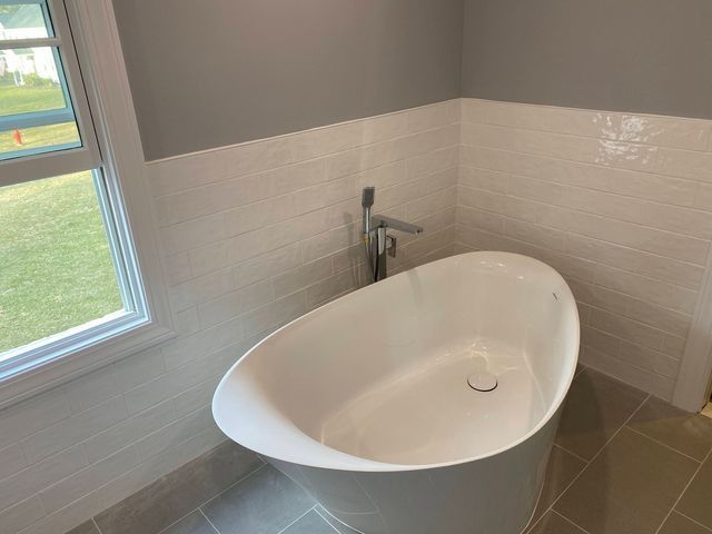 Unusual sink inside bathroom - Mendon, MA | American Bath Works