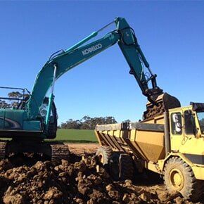 View Of A Earthmoving Truck — C & E Earthmoving in Moss Vale, NSW