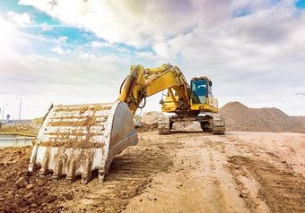 Construction Of Road With Truck — C & E Earthmoving in Moss Vale, NSW