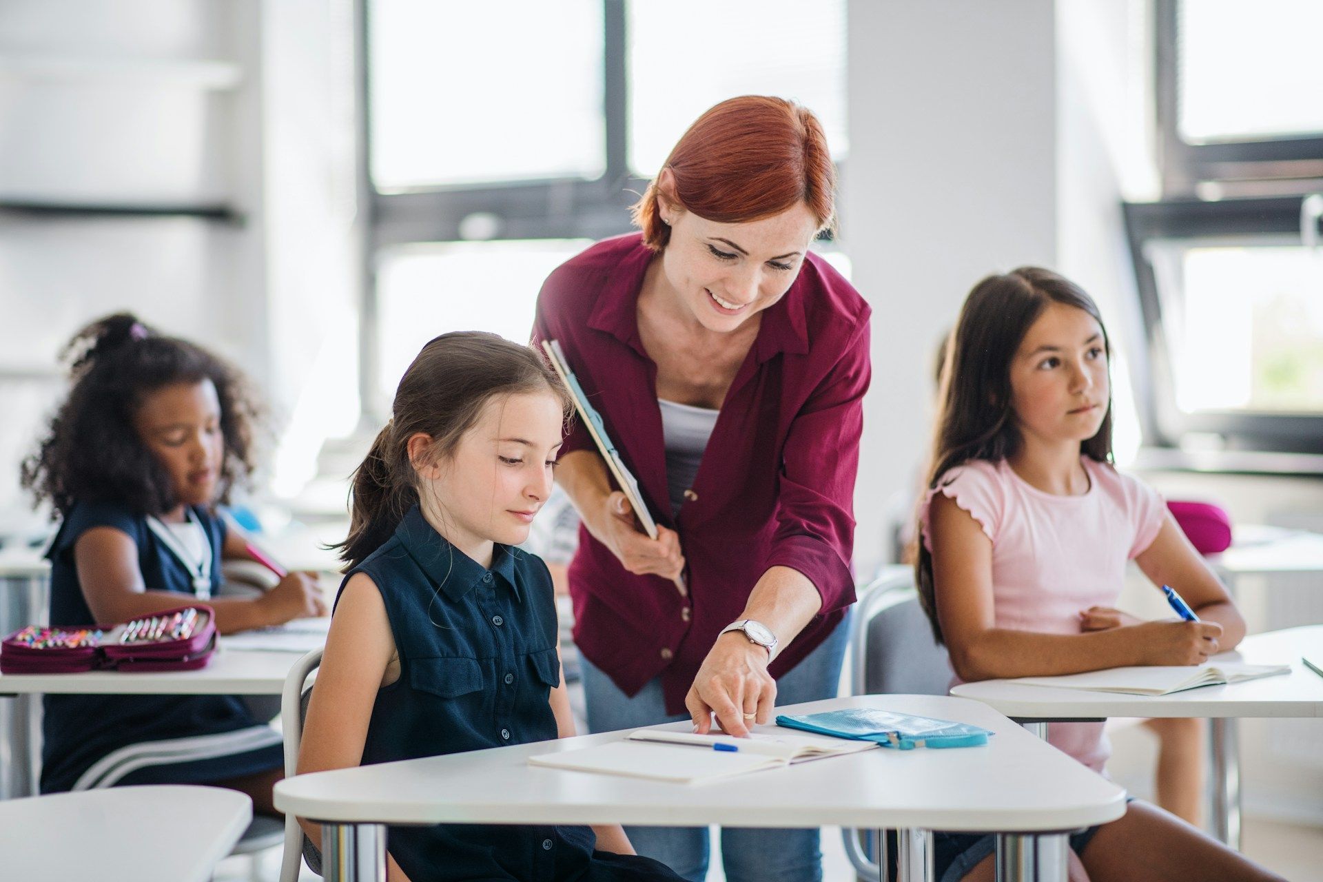 kids in classroom