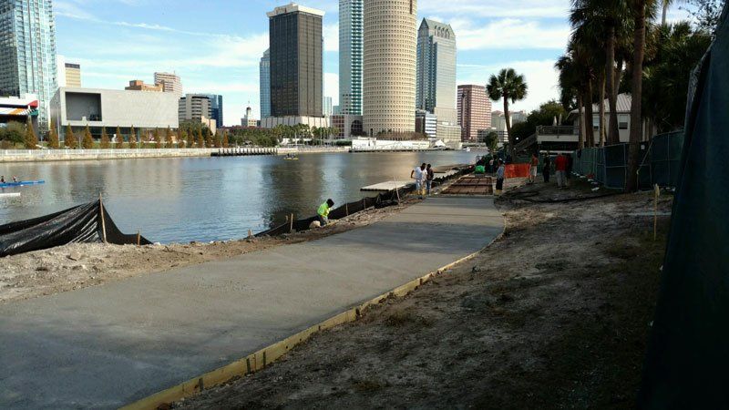Finished Sidewalk — Tampa, FL — George Gsolar & Co.