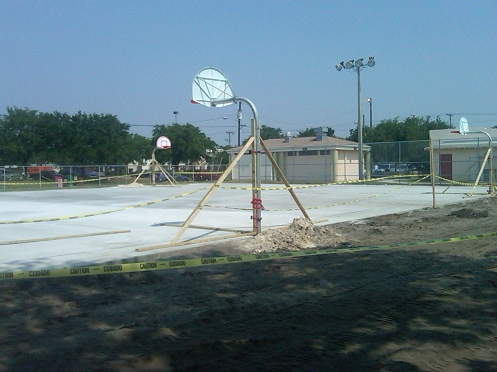 Not Yet Painted Basketball Court — Tampa, FL — George Gsolar & Co.