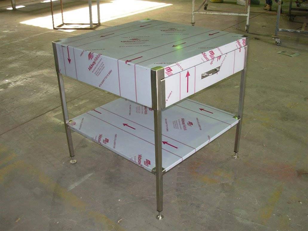 Metal Table With Drawer —  Metal Fabrication & Welding in Garbutt, QLD