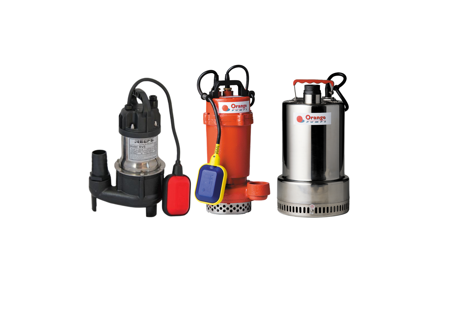 Electric Water Pump At The Edge Of The Pond — Wastewater System Parts in Nowra, NSW