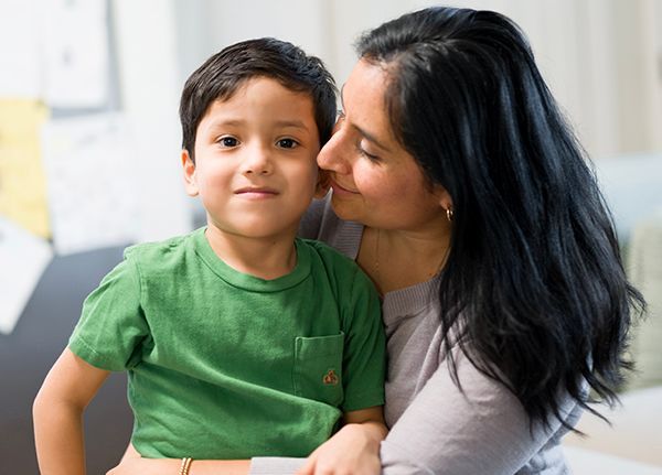 Vicky and her son, Sebastian.