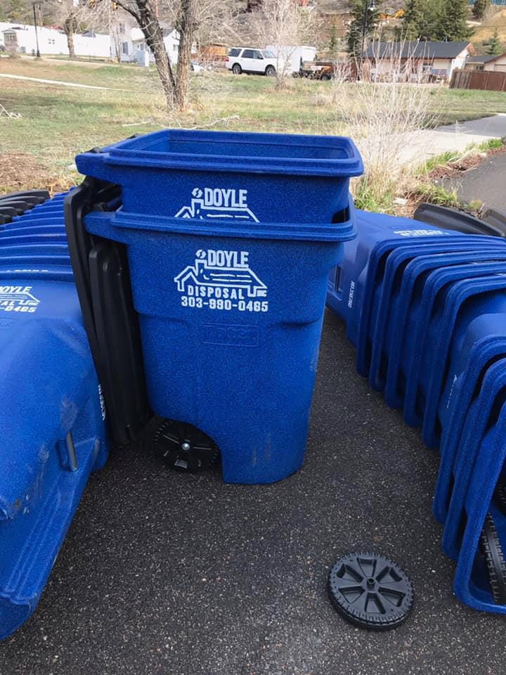 Small Blue Dumpsters — Dumont, CO — Doyle Disposal