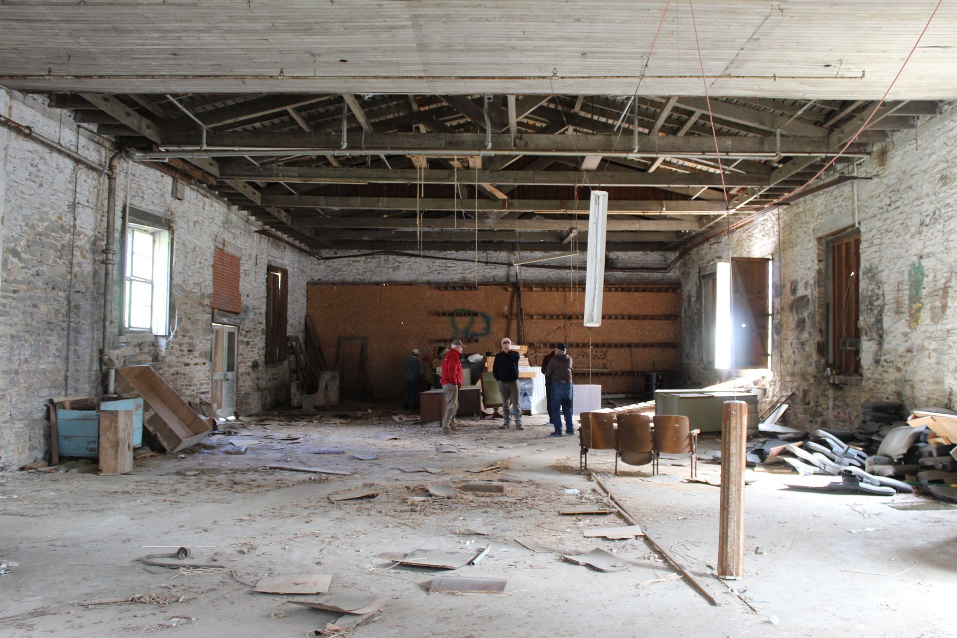 THPS members are seen at the other end of the 4500 sqft Warehouse