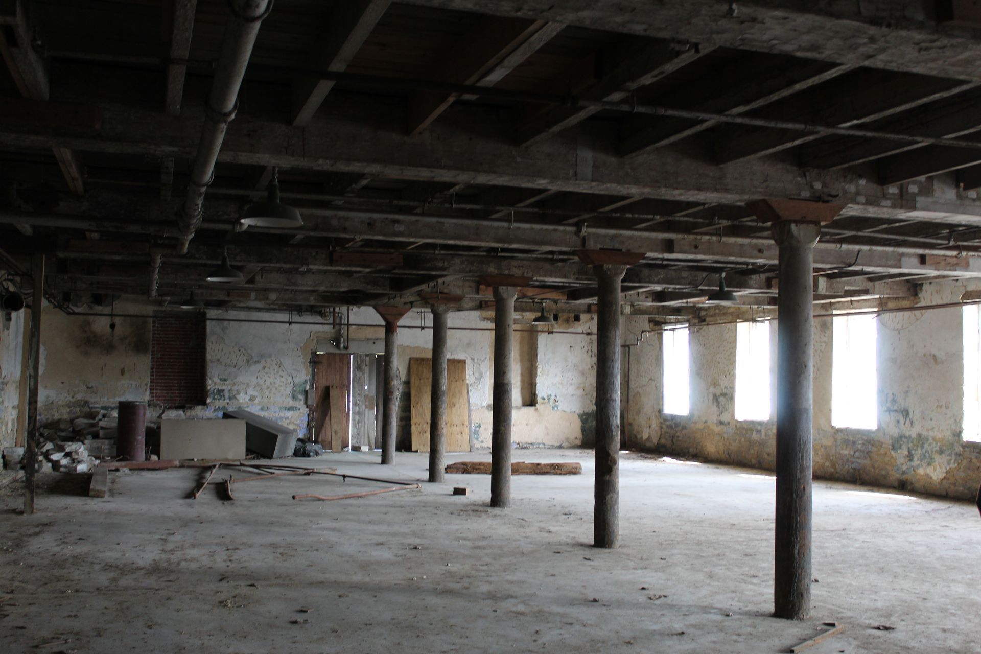 The inside of the armory has stood the test of time, showing little wear and tear