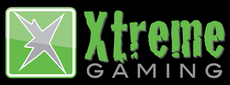 A green and white logo for xtreme gaming