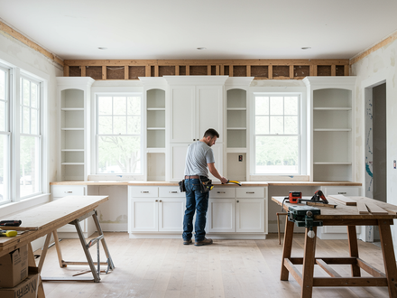 Couple on a sofa, looking at a tablet and a phone. They are smiling, with feet up near a window.
