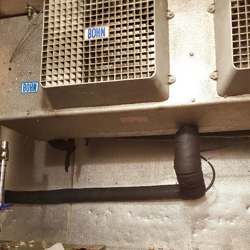 A ventilation system with a sign that says bohn on it.