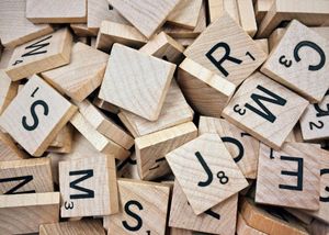 Scrabble tiles