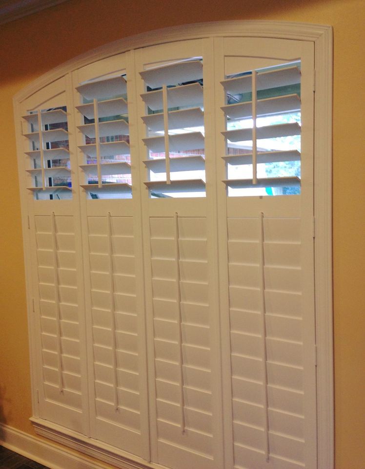 White Wooden Shutters — Denham Springs, LA — Blinds By Tones & Textures