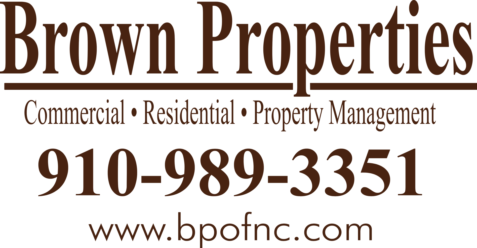 About Brown Properties Of North Carolina Inc