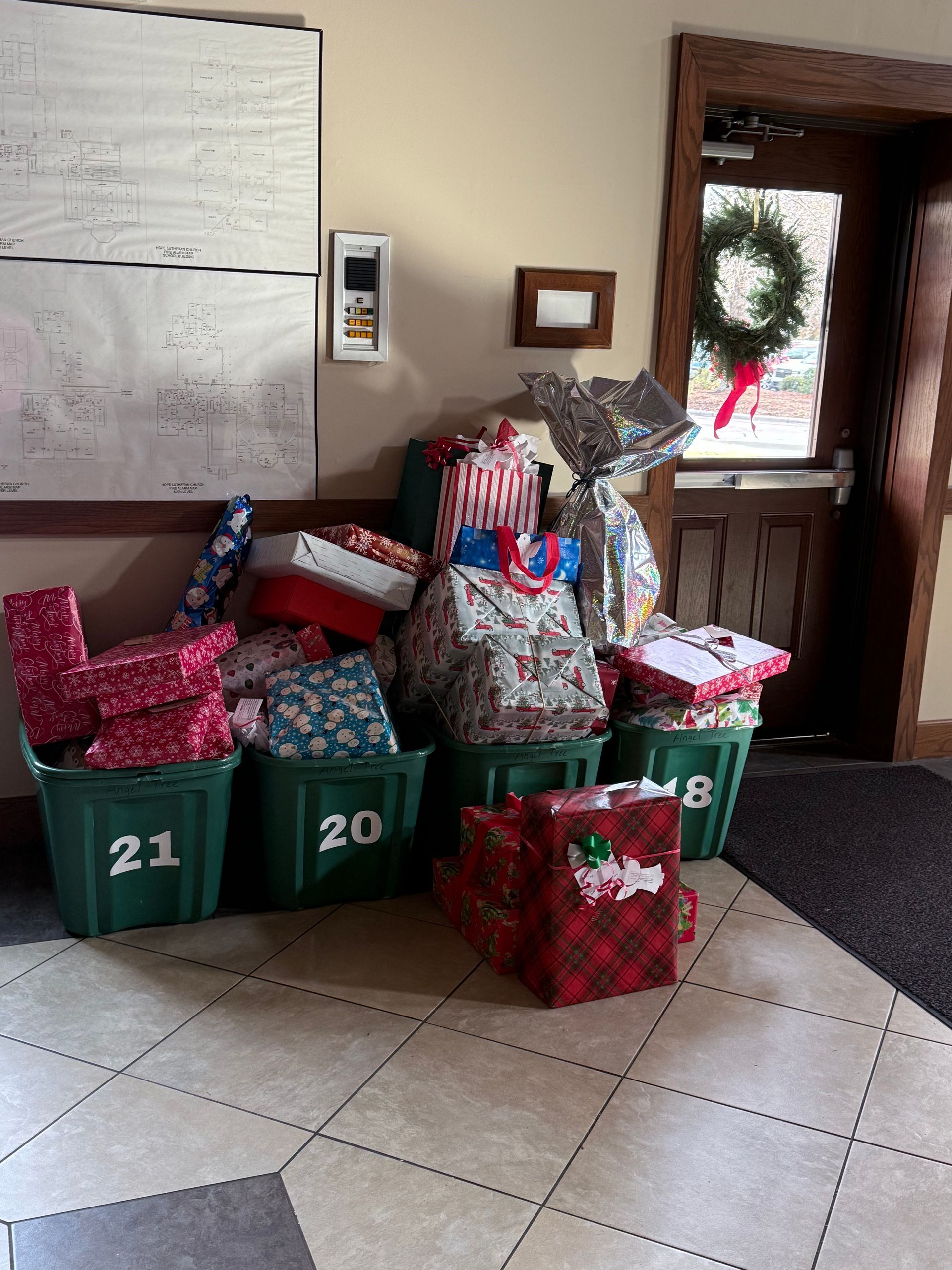 Angel Tree ministry at Hope Lutheran Church 
