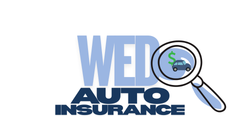 Web Auto Insurance logo with magnifying glass over a car icon and dollar sign.