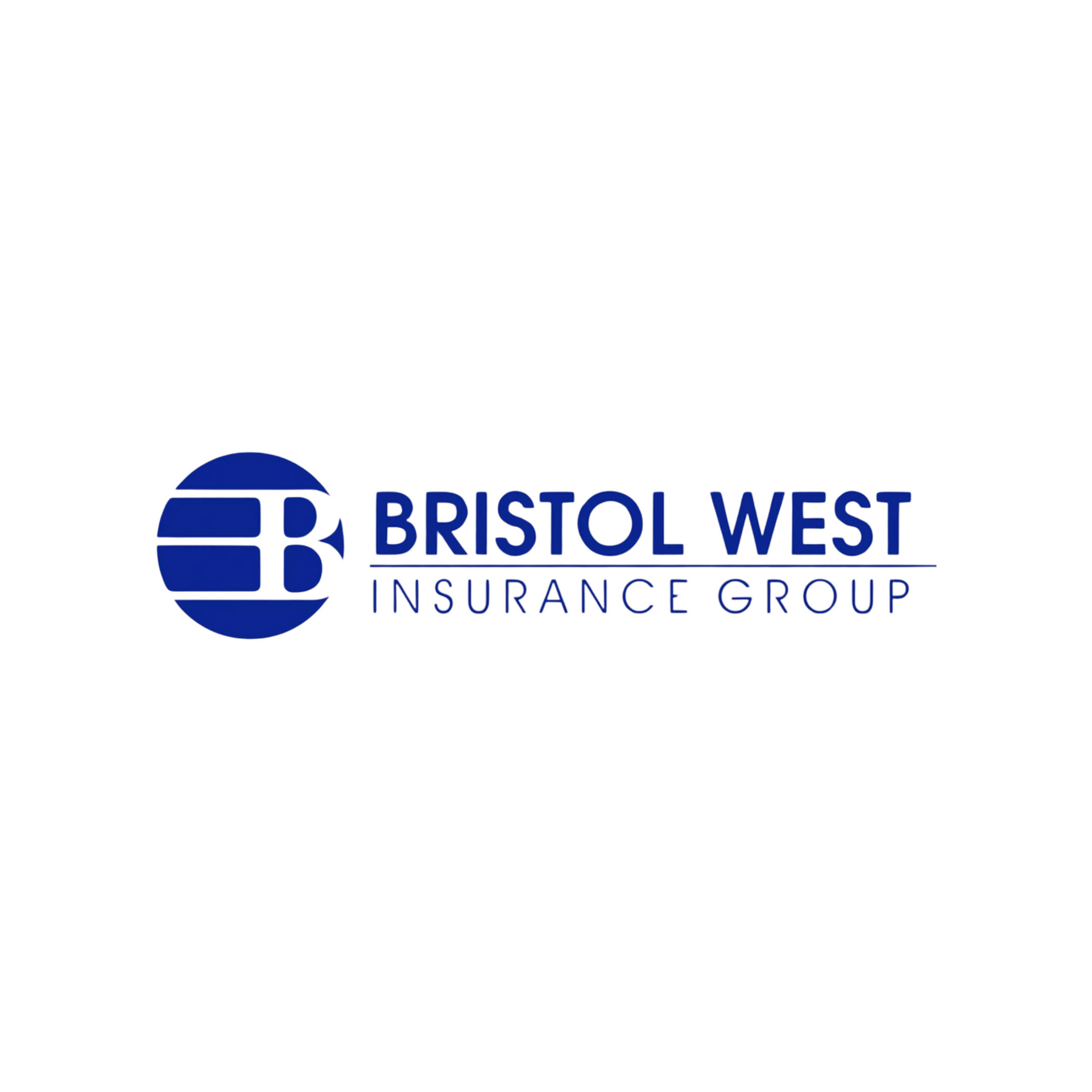 Logo of Bristol West Insurance Group: blue circle with 'B' inside, and text "Bristol West Insurance Group".
