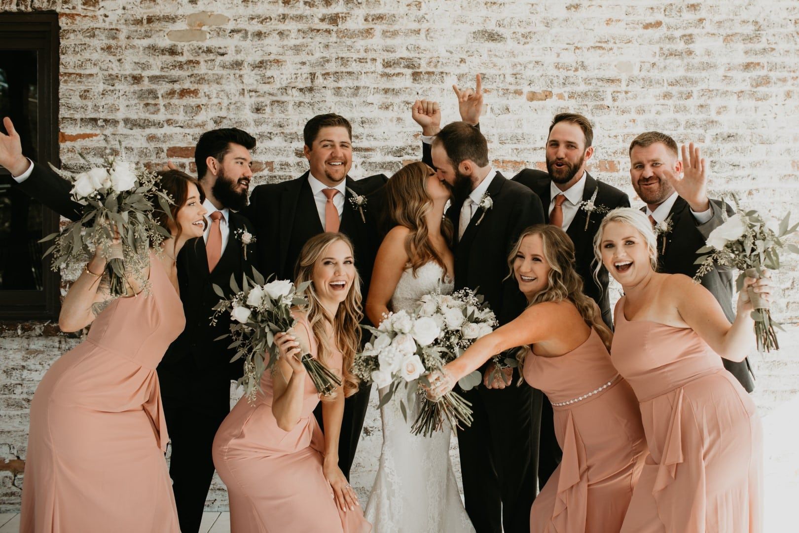 Bridal party, Metro-Atlanta, Acworth, GA, The Cowan Historic Mill 