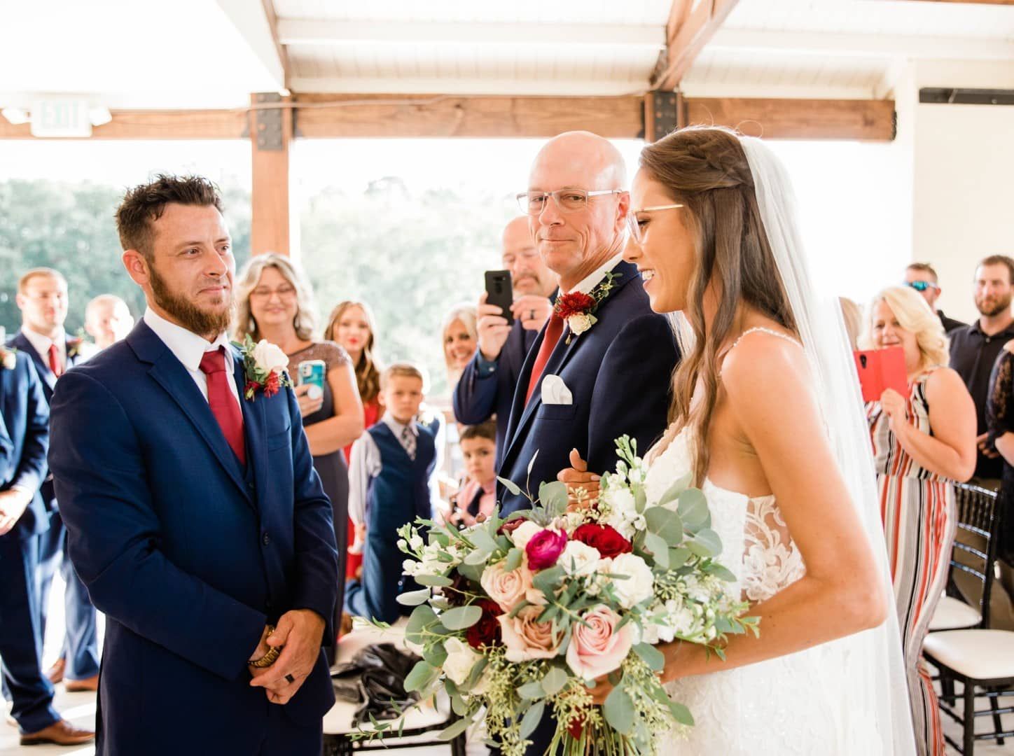 Indoor wedding ceremony. Atlanta, GA 